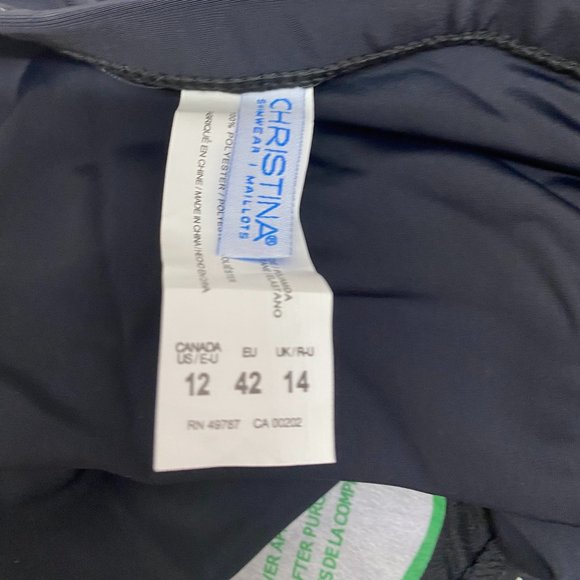 NWT Christina Black Skirted Bottom Swimsuit - Picture 6 of 9